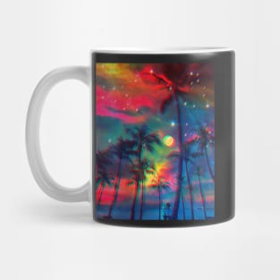 Rainbow Palm Trees Mug